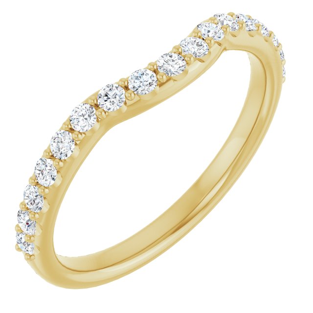 1/3 CTW Natural Diamond Contour Band, 2.39 mm