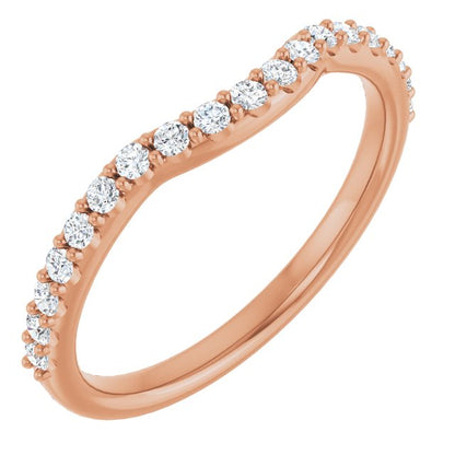 1/4 CTW Natural Diamond Contour Band, 2.69 mm