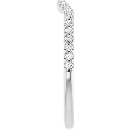 1/5 CTW Natural Diamond Contour Band, 19.39 mm
