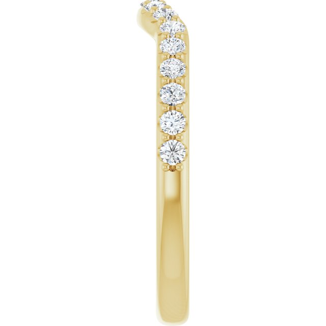 1/3 CTW Natural Diamond Contour Band, 2.39 mm