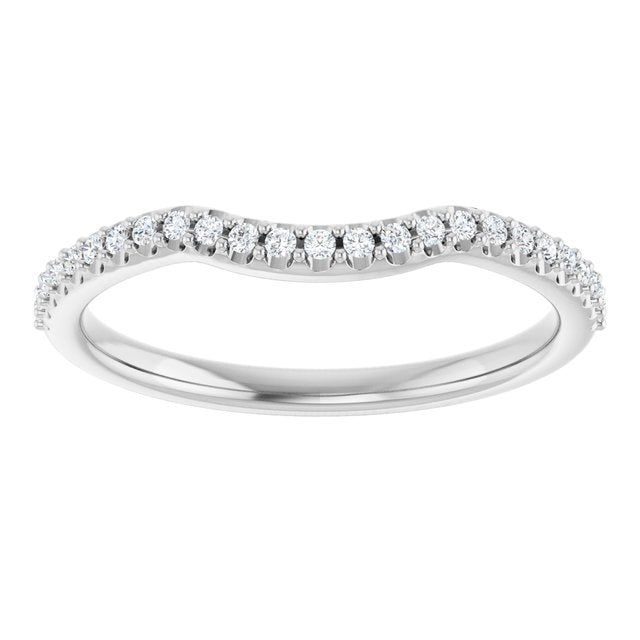 1/8 CTW Natural Diamond Contour Band, 1.9 mm