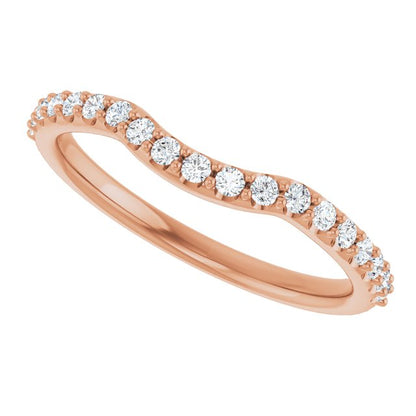 1/4 CTW Natural Diamond Contour Band, 2.69 mm