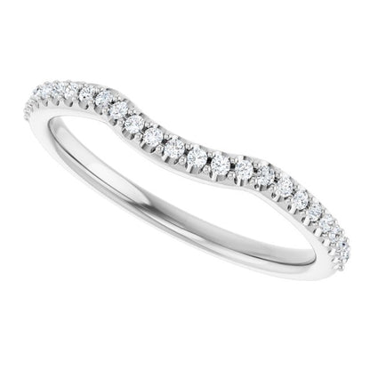 1/8 CTW Natural Diamond Contour Band, 1.9 mm