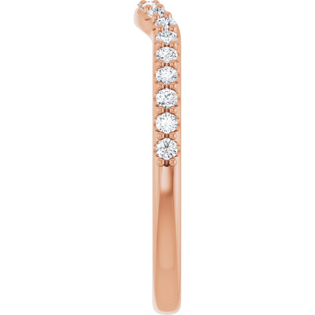 1/4 CTW Natural Diamond Contour Band, 2.69 mm