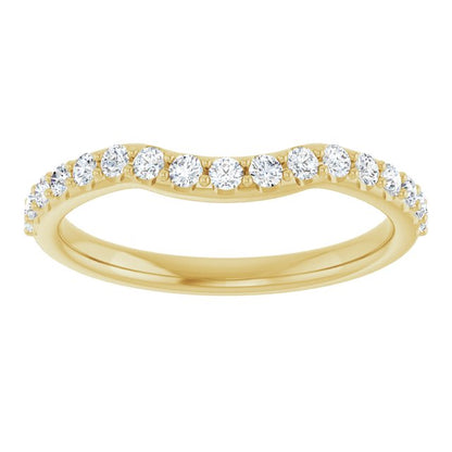 1/3 CTW Natural Diamond Contour Band, 2.39 mm