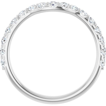 1/2 CTW Natural Diamond Contour Band, 2.5 mm
