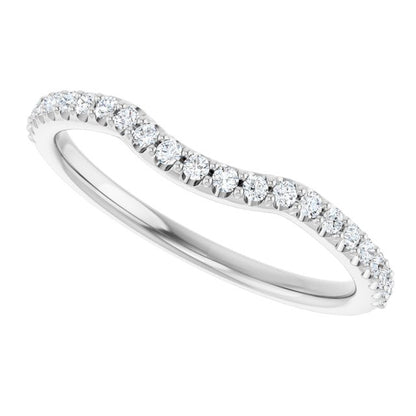 1/5 CTW Natural Diamond Contour Band, 19.39 mm