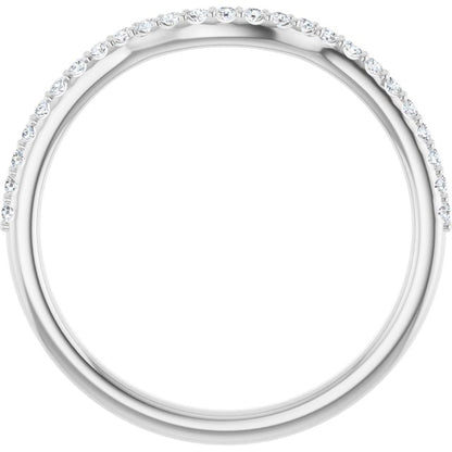 1/8 CTW Natural Diamond Contour Band, 1.9 mm