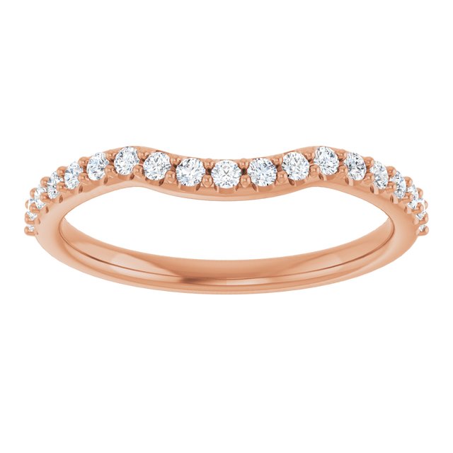 1/4 CTW Natural Diamond Contour Band, 2.69 mm