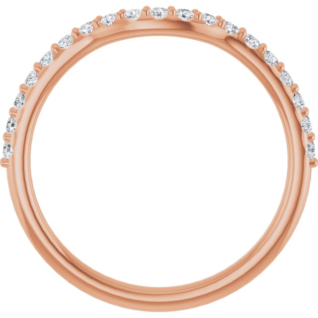 1/4 CTW Natural Diamond Contour Band, 2.69 mm