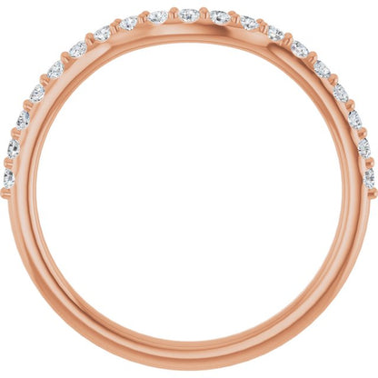 1/4 CTW Natural Diamond Contour Band, 2.69 mm