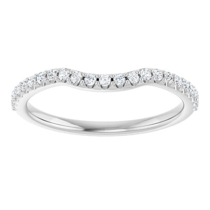 1/5 CTW Natural Diamond Contour Band, 19.39 mm