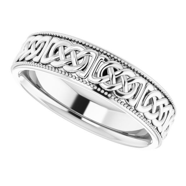 Celtic-Inspired Band, 6 mm