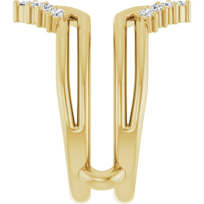 1/4 CTW Natural Diamond Ring Guard, Accented