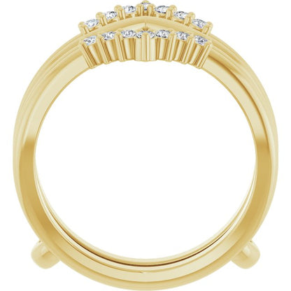 1/4 CTW Natural Diamond Ring Guard, Accented