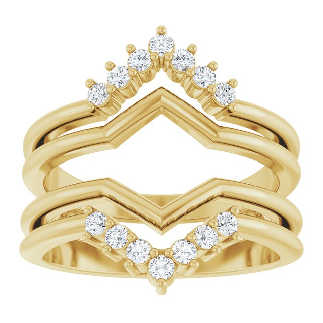 1/4 CTW Natural Diamond Ring Guard, Accented