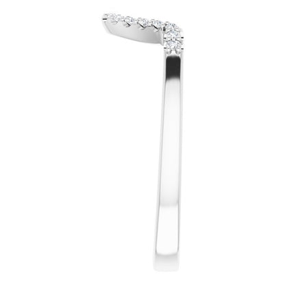 .08 CTW Natural Diamond Matching Band, 6.7 mm