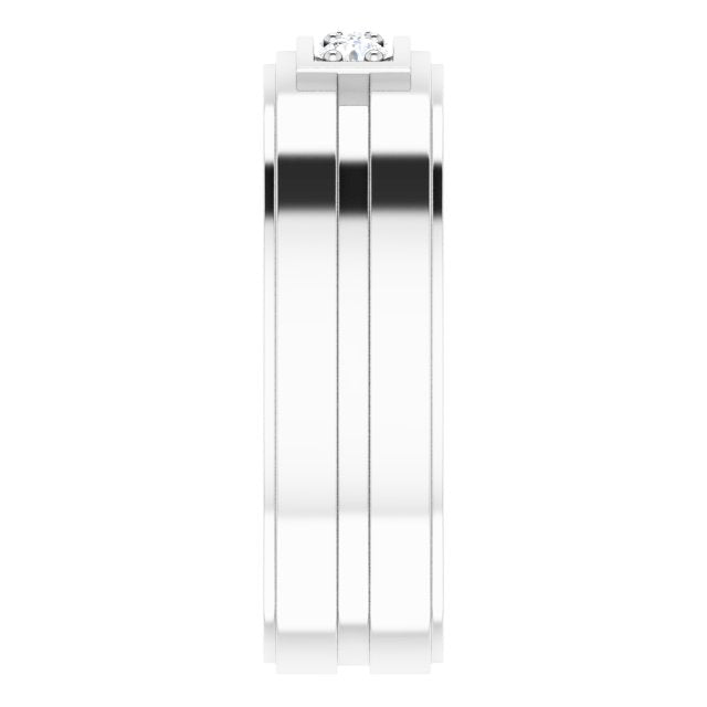 1/4 CTW Natural Diamond Three-Stone Band