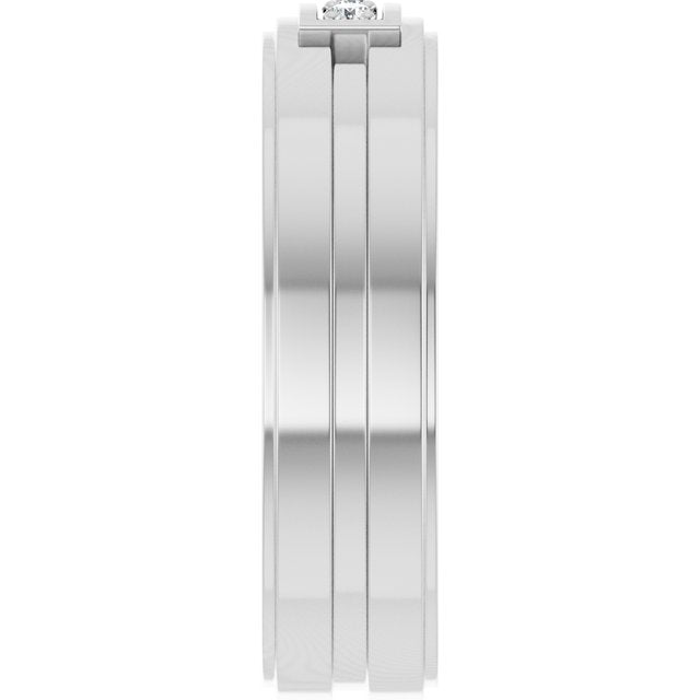 1/10 CTW Natural Diamond Three-Stone Band