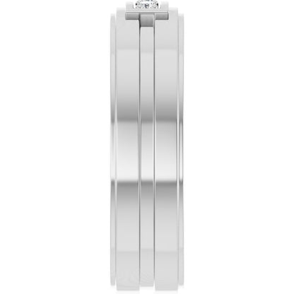 1/10 CTW Natural Diamond Three-Stone Band