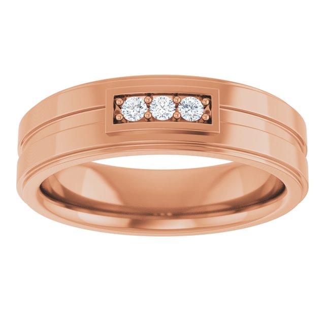 1/10 CTW Natural Diamond Three-Stone Band