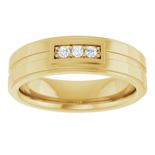 1/10 CTW Natural Diamond Three-Stone Band