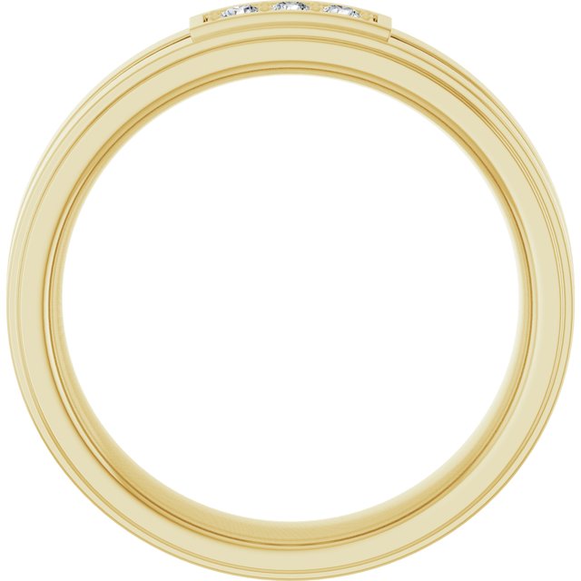 1/10 CTW Natural Diamond Three-Stone Band