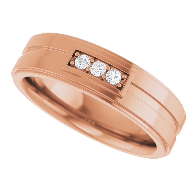 1/10 CTW Natural Diamond Three-Stone Band