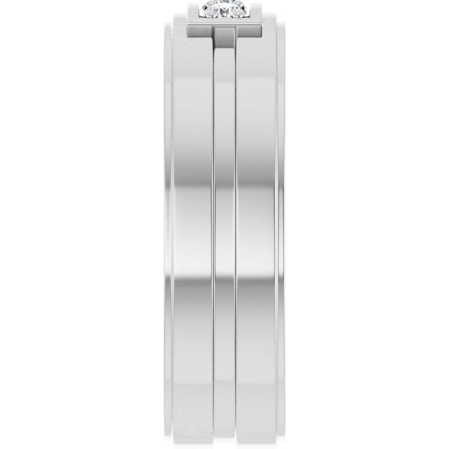1/5 CTW Natural Diamond Three-Stone Band