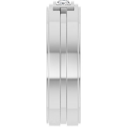 1/5 CTW Natural Diamond Three-Stone Band