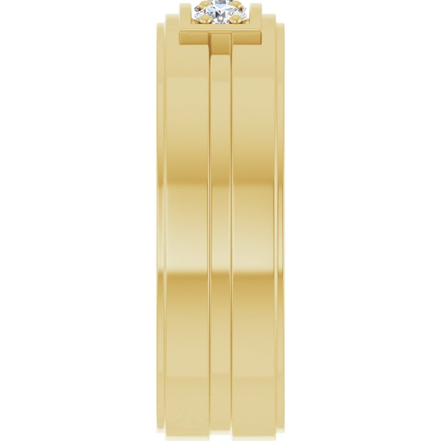 1/3 CTW Natural Diamond Three-Stone Band