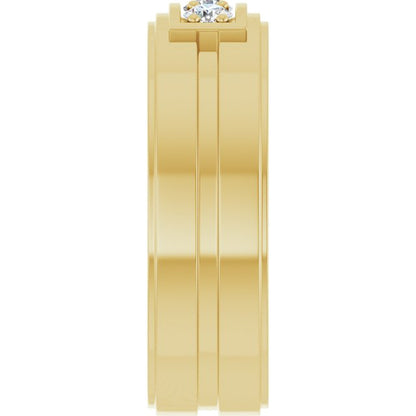 1/3 CTW Natural Diamond Three-Stone Band