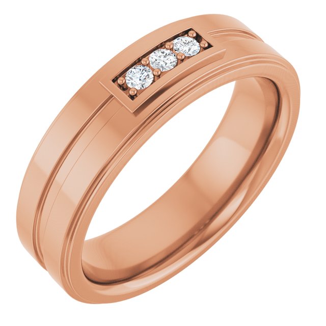 1/10 CTW Natural Diamond Three-Stone Band