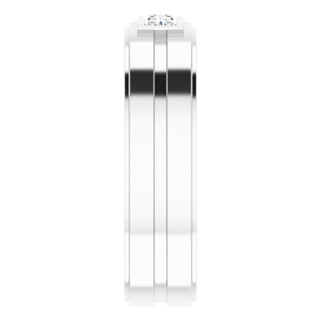 1/4 CTW Natural Diamond Three-Stone Band