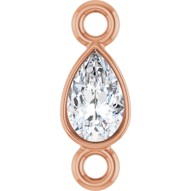 1/10 CT Lab-Grown Diamond Link, 4 mm x 7.7 mm