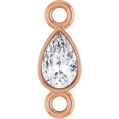 1/10 CT Lab-Grown Diamond Link, 4 mm x 7.7 mm