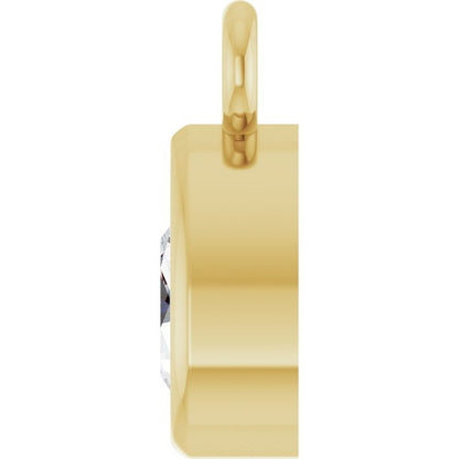1/10 CT Lab-Grown Diamond Dangle, 3.61 mm x 7.14 mm