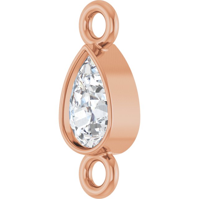 1/10 CT Lab-Grown Diamond Link, 4 mm x 7.7 mm