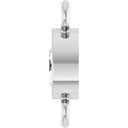1/10 CT Natural Diamond Link, 4 mm x 7.7 mm