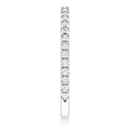 1/4 CTW Natural Diamond French-Set Matching Band, 1.7 x 10.61 mm