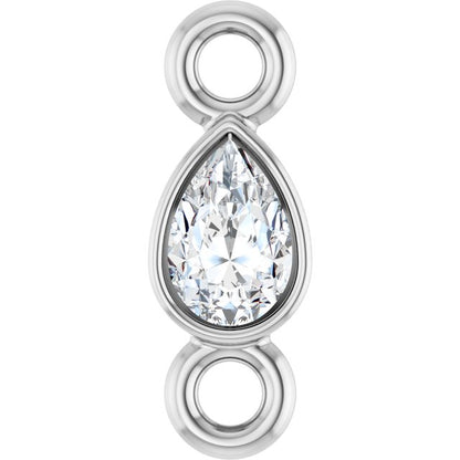 .05 CT Natural Diamond Link, 2.5 mm x 7.5