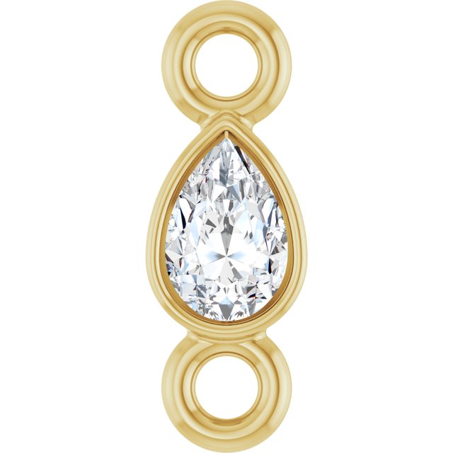 .05 CT Natural Diamond Link, 2.5 mm x 7.5