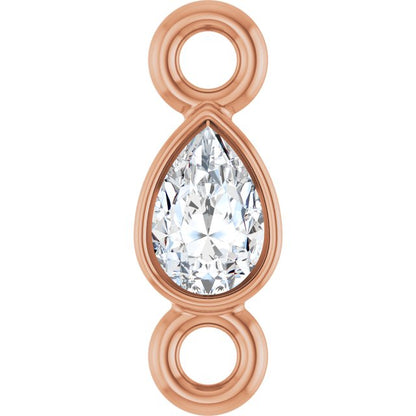 .05 CT Natural Diamond Link, 2.5 mm x 7.5