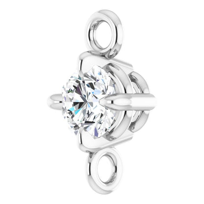 1/10 CT Natural Diamond 4-Prong Link