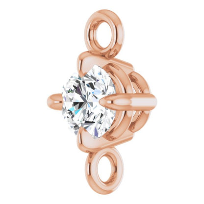 1/10 CT Natural Diamond 4-Prong Link