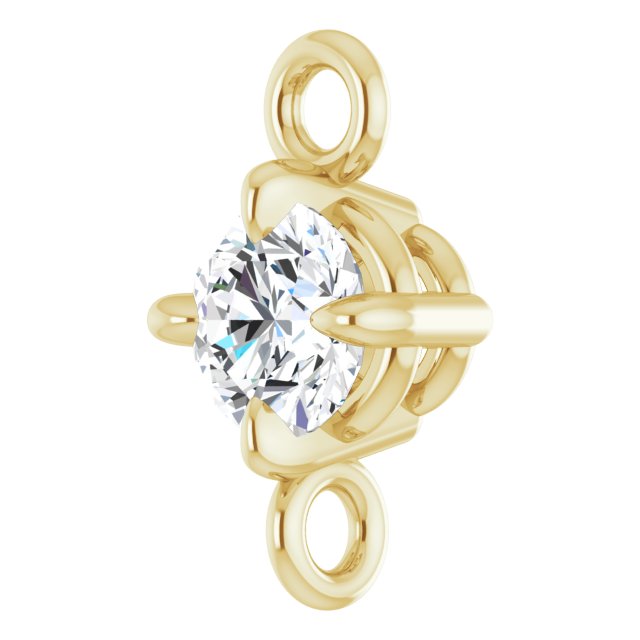 1/10 CT Lab-Grown Diamond Link, 4 mm x 7.2 mm