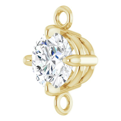 3/8 CT Lab-Grown Diamond Link, 5.6 mm x 8.7 mm