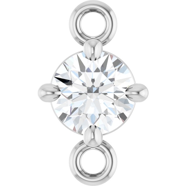 1/6 CT Natural Diamond Link, 4.6 mm x 7.7