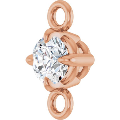 1/10 CT Natural Diamond Link, 4.15 mm x 7.26