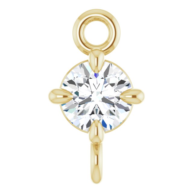 1/10 CT Natural Diamond 4-Prong Link